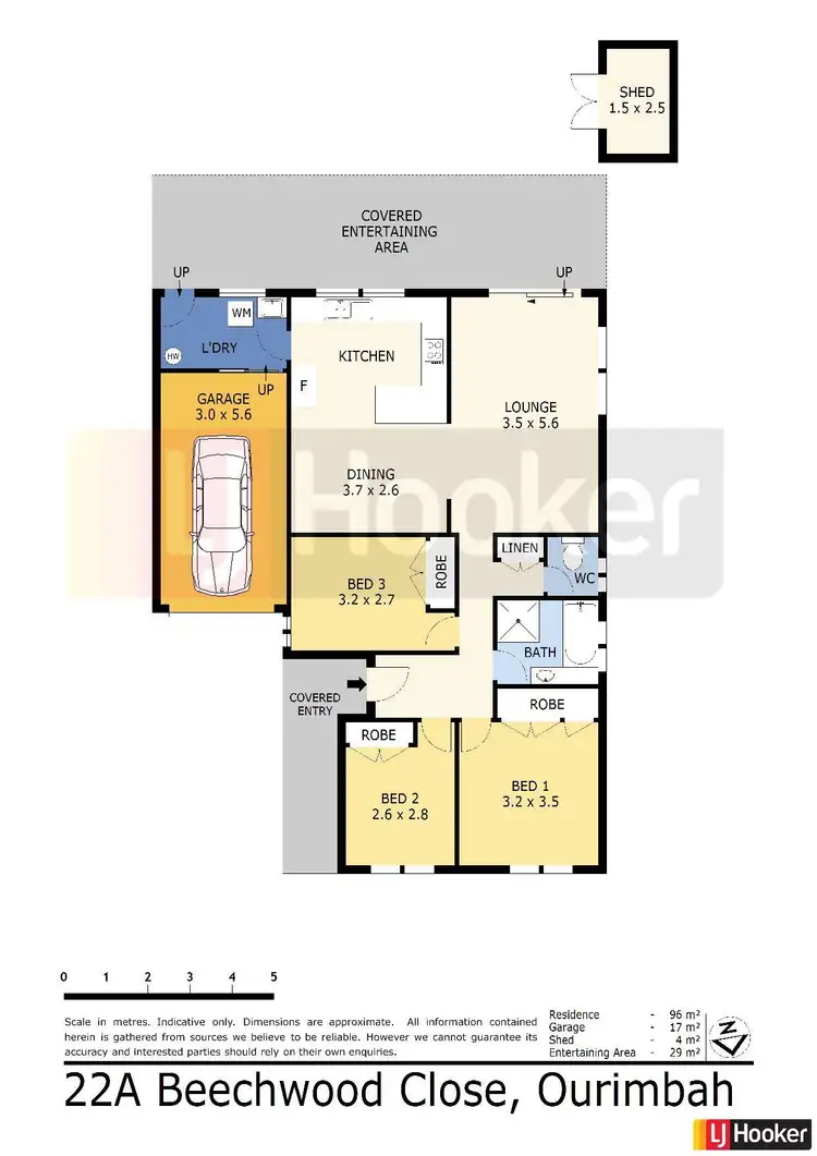Floorplan of Homely semi-detached listing, 22a Beechwood Street, Ourimbah NSW 2258