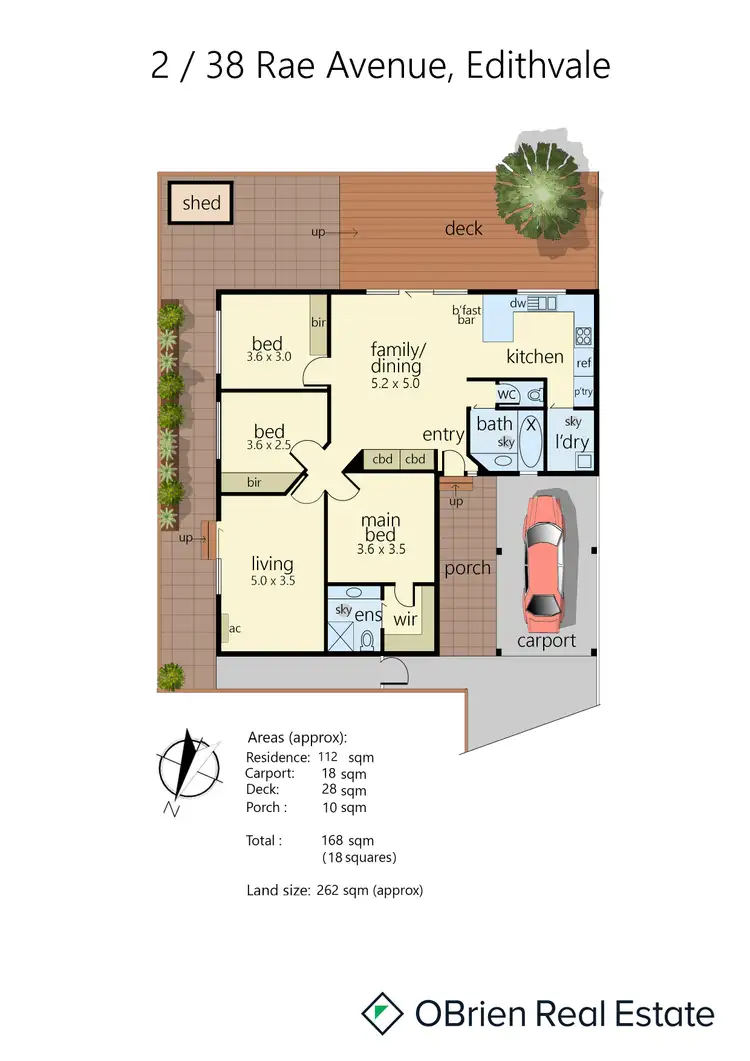 Floorplan of Homely unit listing, 2/38 Rae Avenue, Edithvale VIC 3196
