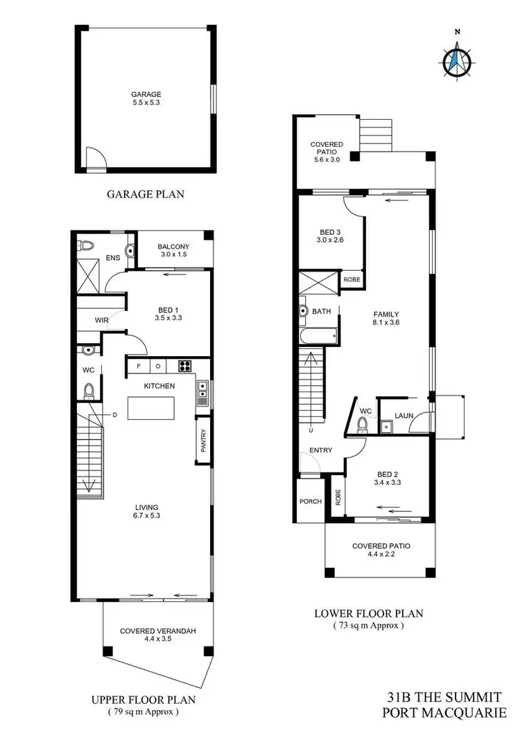 Floorplan of Homely townhouse listing, 31b The Summit Road, Port Macquarie NSW 2444