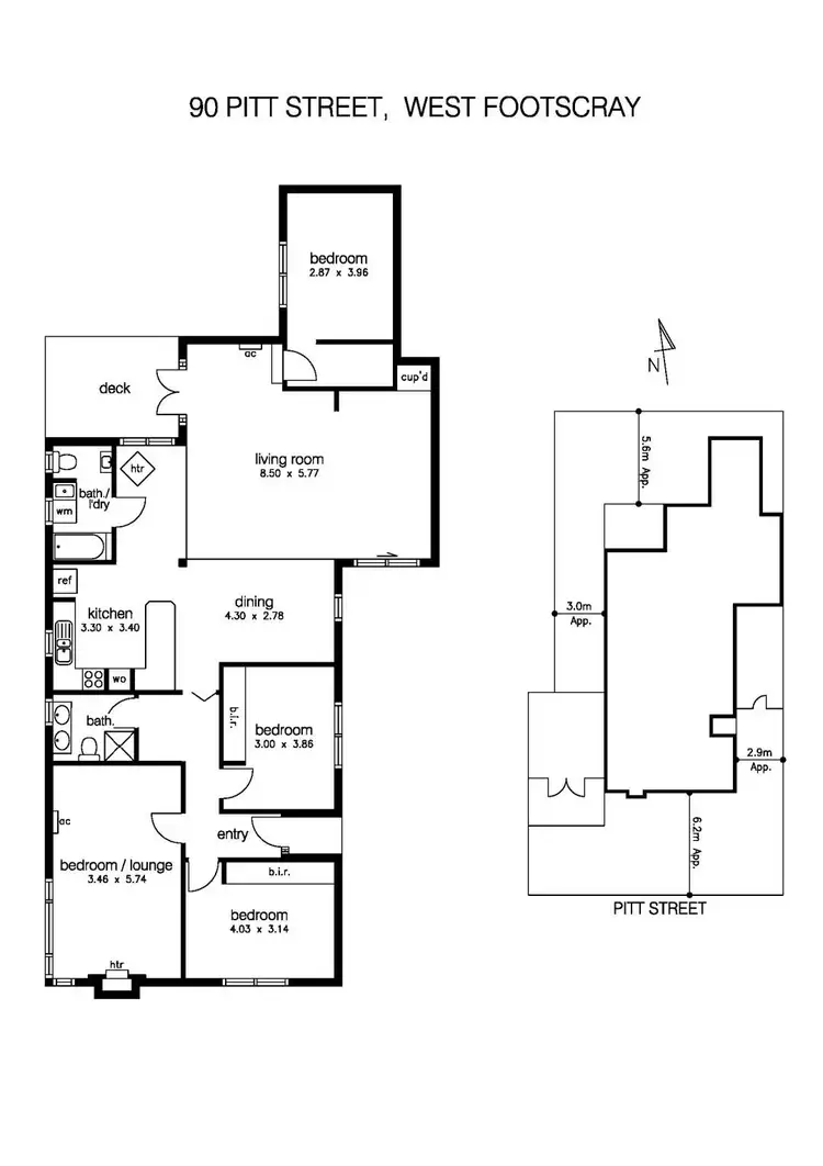 Floorplan of Homely house listing, 90 Pitt Street, West Footscray VIC 3012