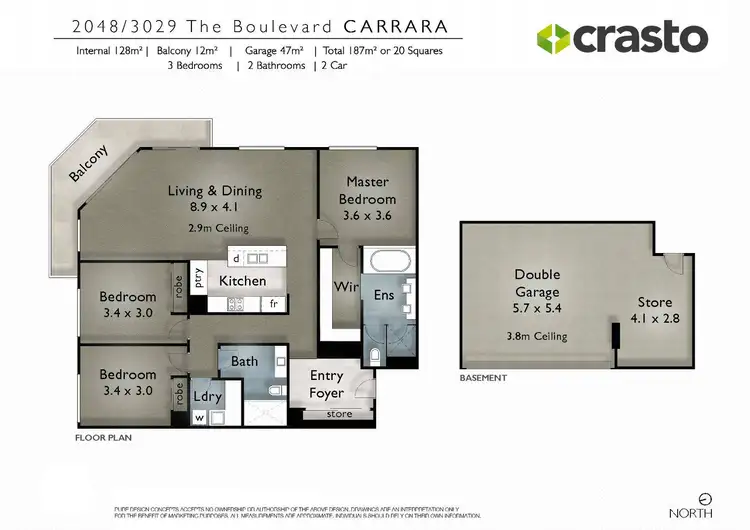 Floorplan of Homely house listing, 2048/3029 The Boulevard, Carrara QLD 4211