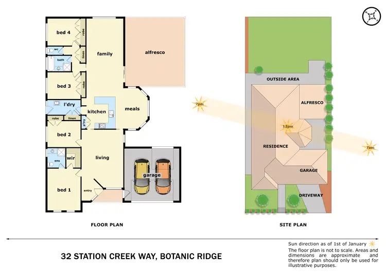 Floorplan of Homely house listing, 32 Station Creek Way, Botanic Ridge VIC 3977