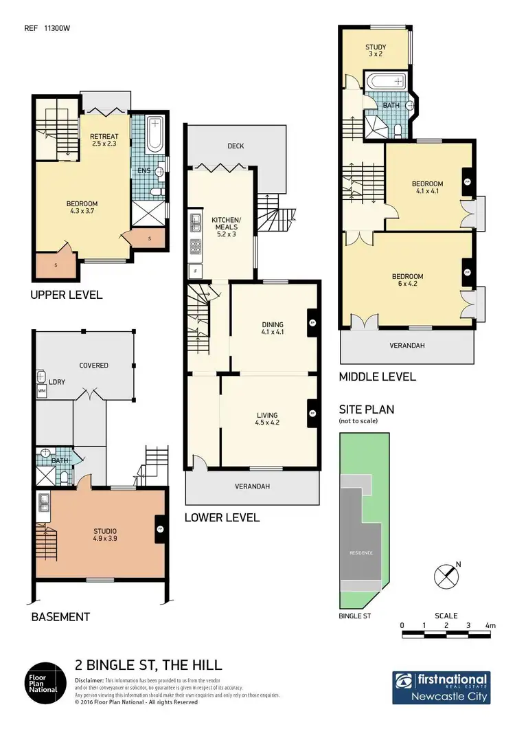 Floorplan of Homely terrace listing, 2 Bingle Street, The Hill NSW 2300