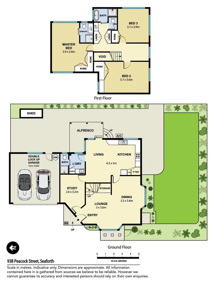 Floorplan of Homely townhouse listing, 93b Peacock Street, Seaforth NSW 2092