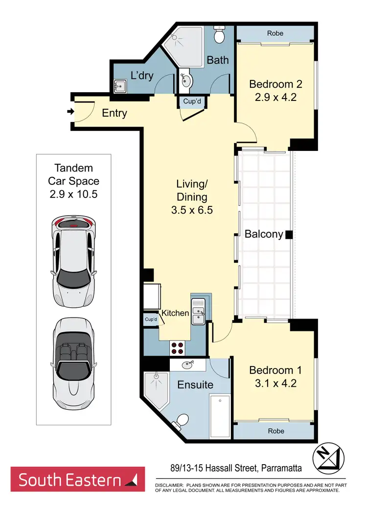 Floorplan of Homely unit listing, 89/13-15 Hassall Street, Parramatta NSW 2150