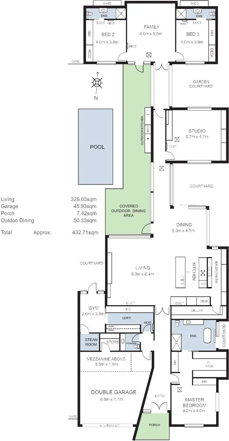 Floorplan of Homely house listing, 129 Swaine Avenue, Toorak Gardens SA 5065