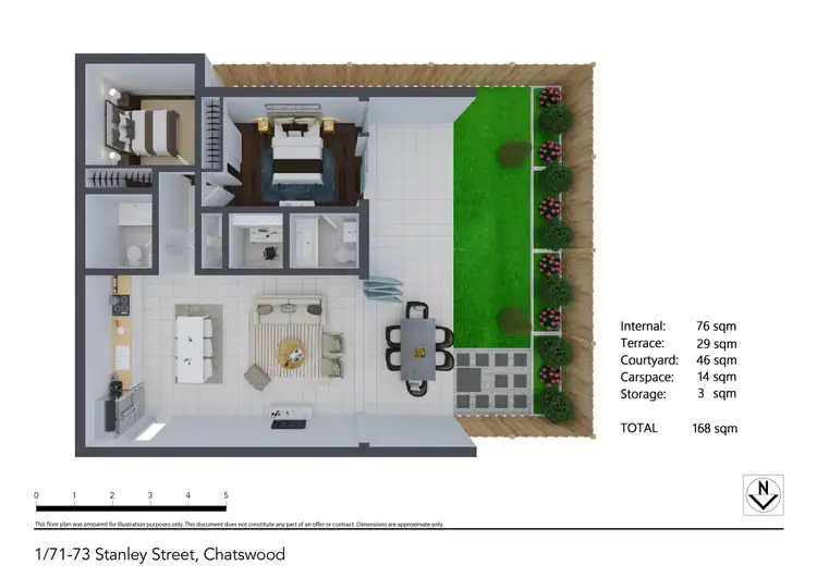Floorplan of Homely apartment listing, 1/71-73 Stanley Street, Chatswood NSW 2067