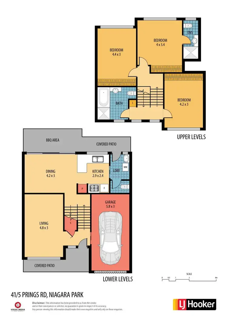Floorplan of Homely townhouse listing, 41/5 Prings Road, Niagara Park NSW 2250