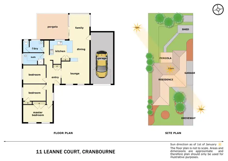 Floorplan of Homely house listing, 11 Leanne Court, Cranbourne VIC 3977