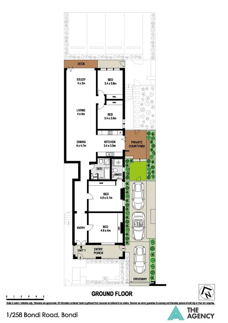 Floorplan of Homely apartment listing, 1/258 Bondi Road, Bondi NSW 2026
