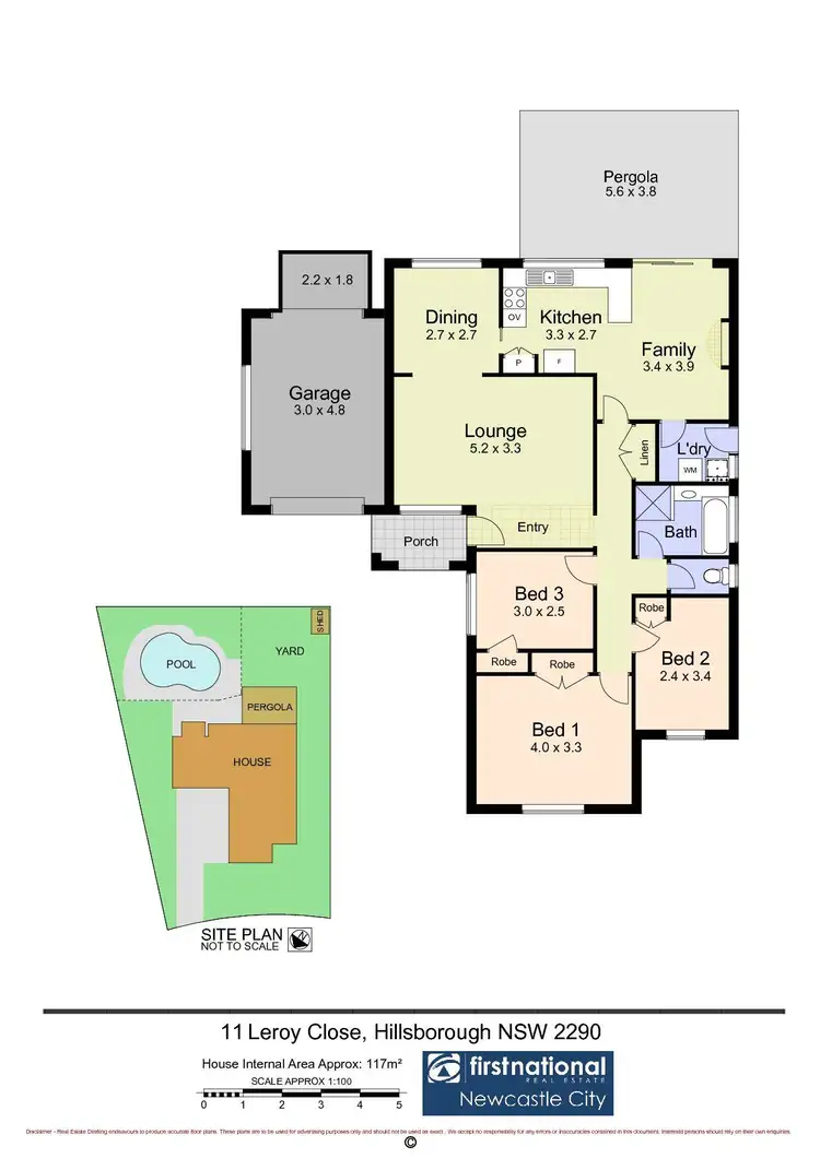 Floorplan of Homely house listing, 11 Leroy Close, Hillsborough NSW 2290