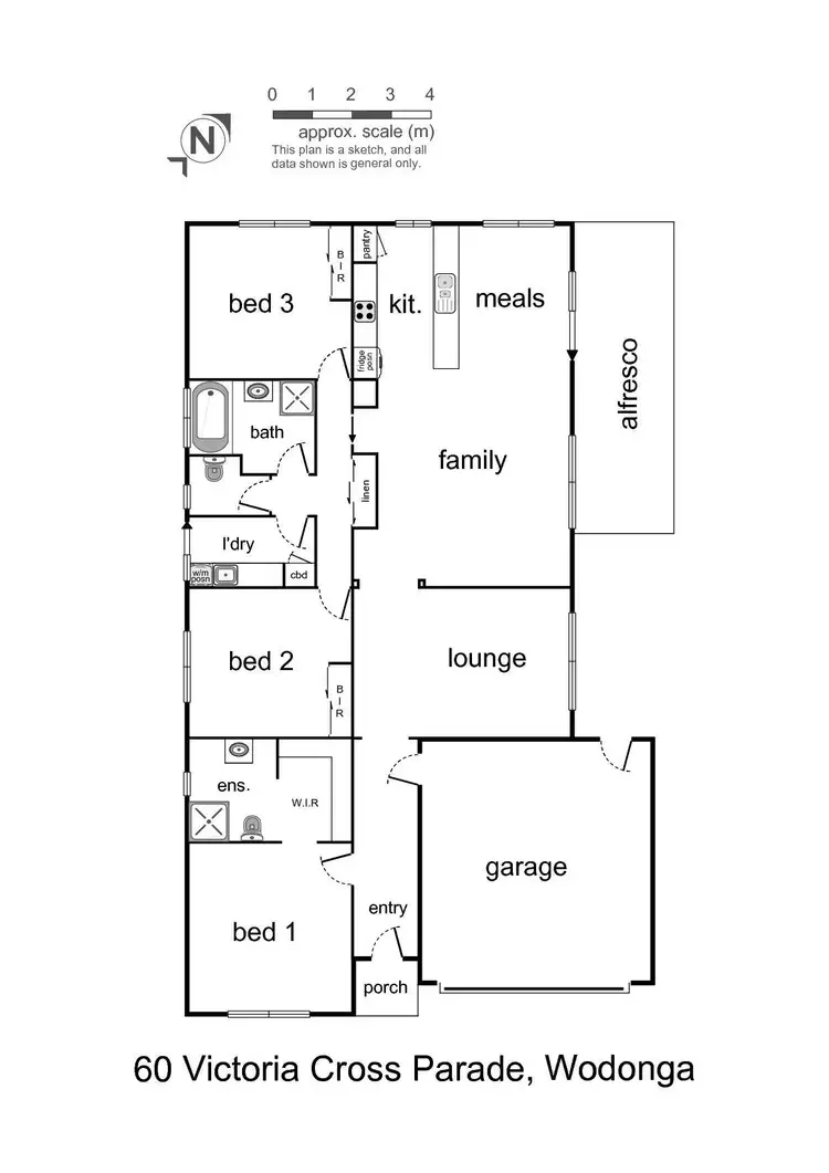 Floorplan of Homely house listing, 60 Victoria Cross Parade, Wodonga VIC 3690