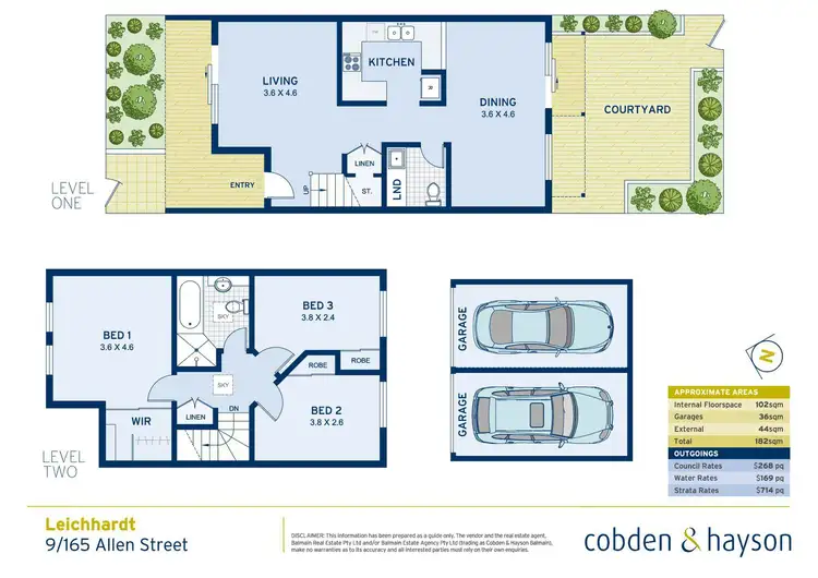 Floorplan of Homely townhouse listing, 9/165 Allen Street, Leichhardt NSW 2040