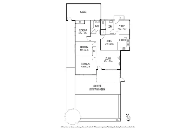 Floorplan of Homely unit listing, 1/24 Sonia Street, Donvale VIC 3111