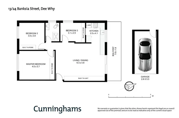 Floorplan of Homely unit listing, 13/24 Banksia Street, Dee Why NSW 2099