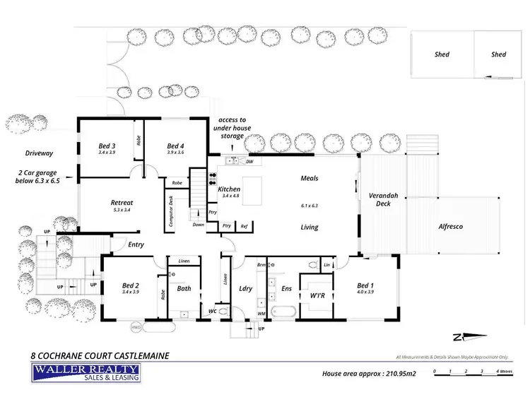 Floorplan of Homely house listing, 8 Cochrane Court, Castlemaine VIC 3450