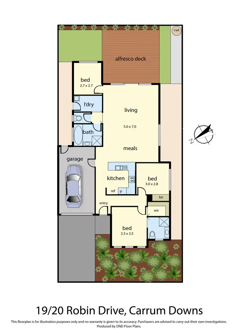 Floorplan of Homely unit listing, 19/20 Robin Drive, Carrum Downs VIC 3201