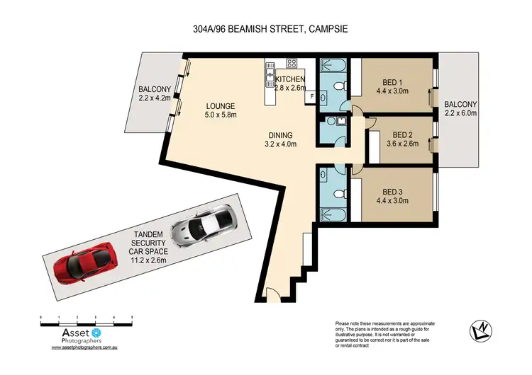 Floorplan of Homely apartment listing, 304a/96-98 Beamish Street, Campsie NSW 2194