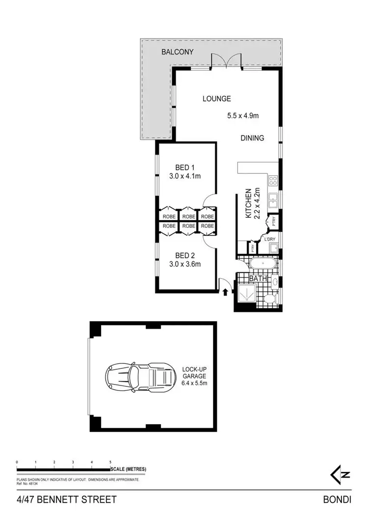 Floorplan of Homely apartment listing, 4/47 Bennett Street, Bondi NSW 2026