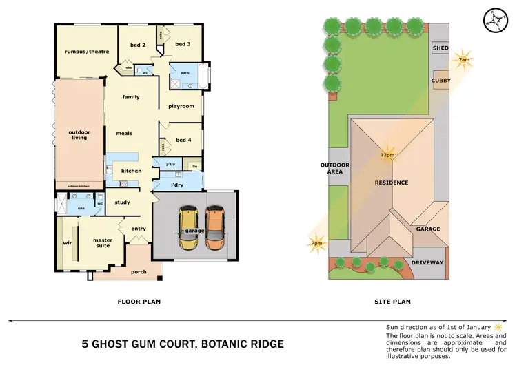 Floorplan of Homely house listing, 5 Ghost Gum Court, Botanic Ridge VIC 3977