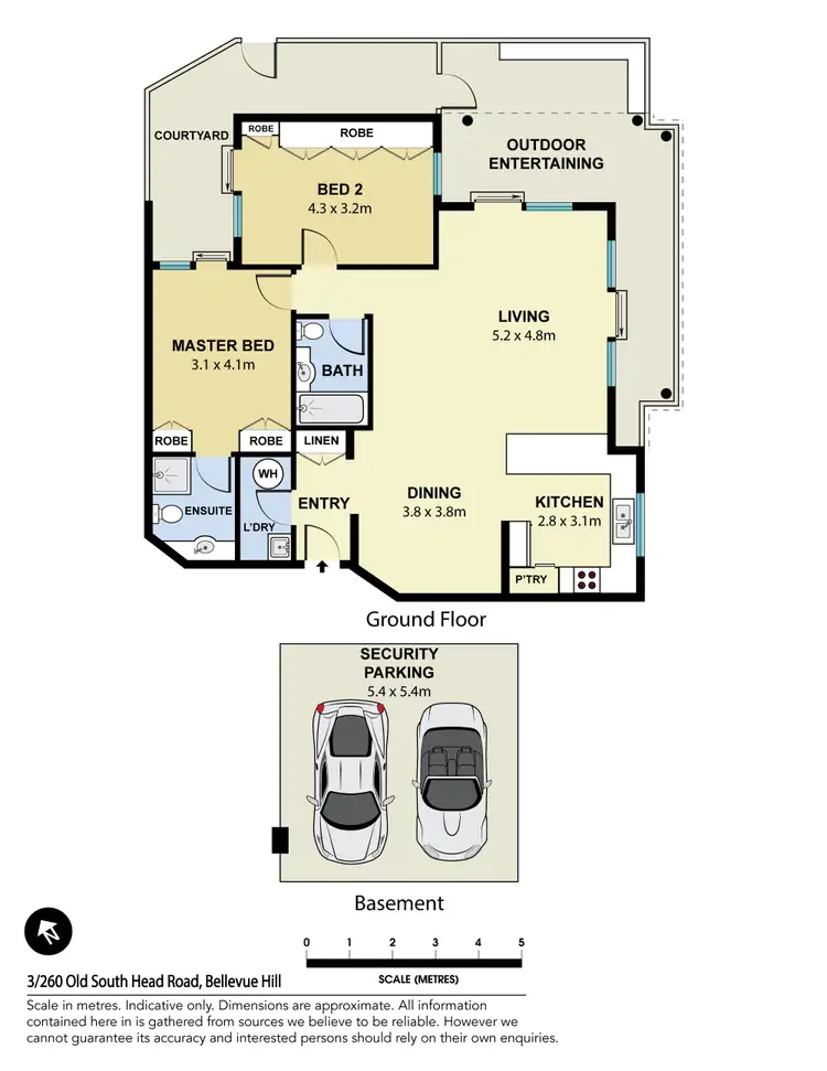 Floorplan of Homely apartment listing, 3/260 Old South Head Road, Bellevue Hill NSW 2023