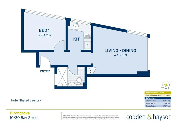Floorplan of Homely apartment listing, 10/30 Bay Street, Birchgrove NSW 2041