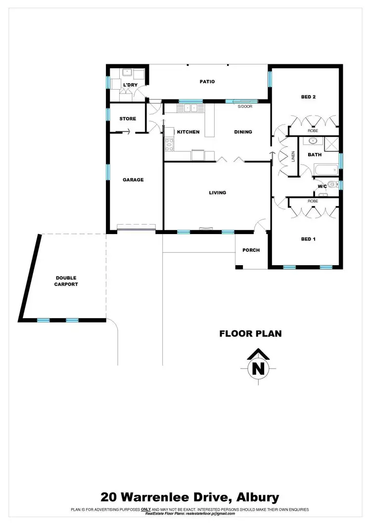 Floorplan of Homely house listing, 20 Warrenlee Drive, West Albury NSW 2640