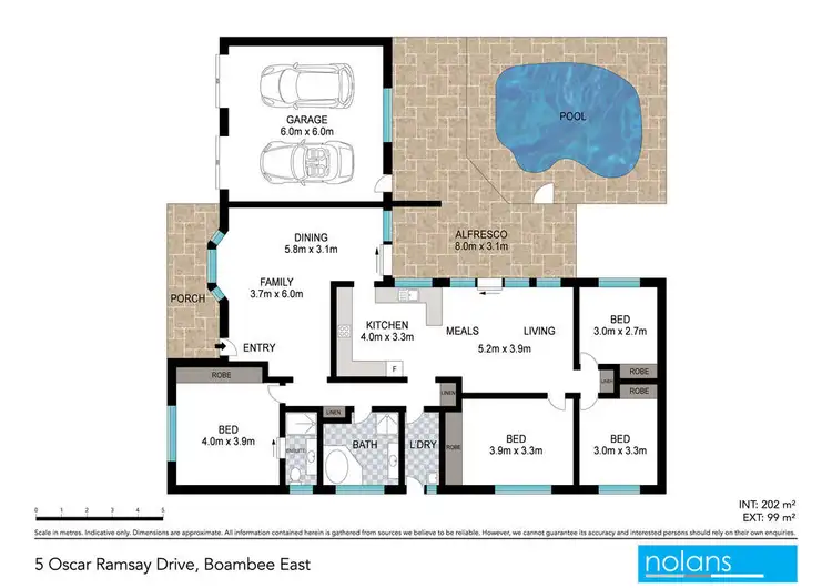 Floorplan of Homely house listing, 5 Oscar Ramsay Drive, Boambee East NSW 2452