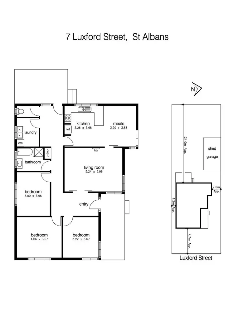 Floorplan of Homely house listing, 7 Luxford Street, St Albans VIC 3021