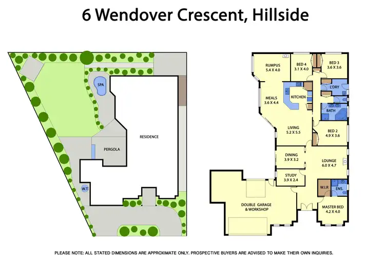Floorplan of Homely house listing, 6 Wendover Crescent, Hillside VIC 3037