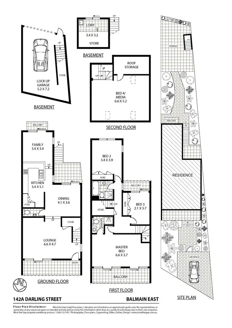 Floorplan of Homely house listing, 142A Darling Street, Balmain East NSW 2041