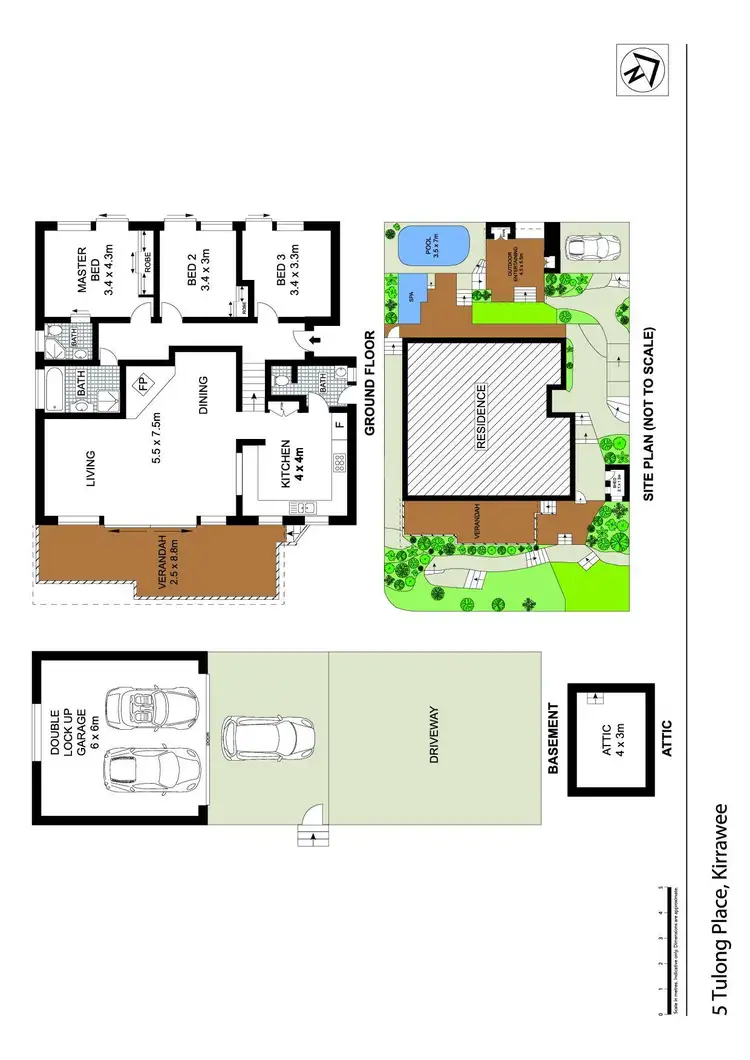 Floorplan of Homely house listing, 5 Tulong Place, Kirrawee NSW 2232