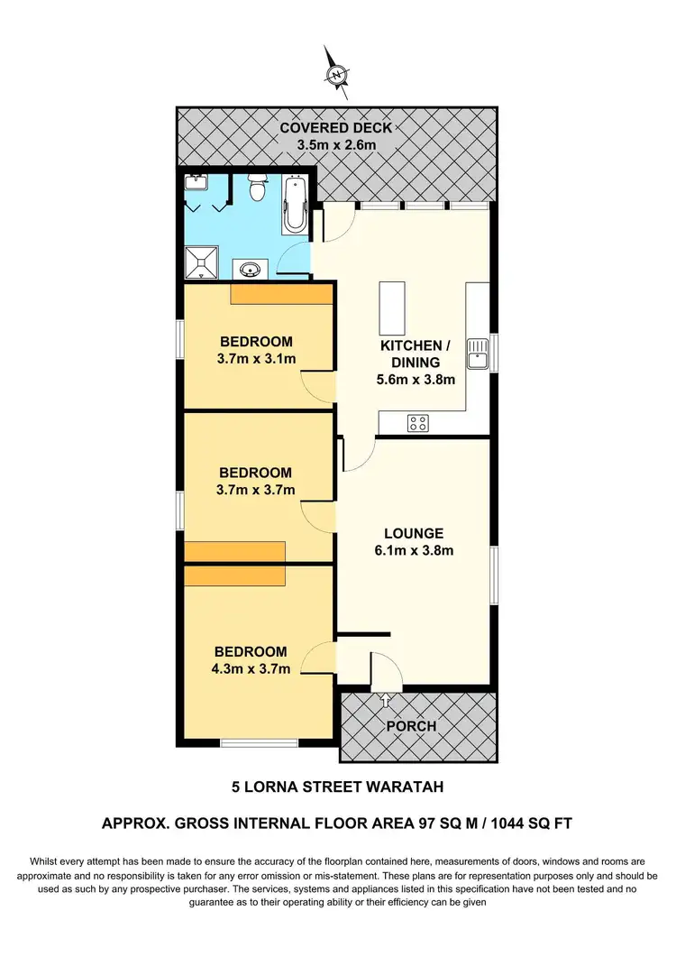 Floorplan of Homely house listing, 5 Lorna Street, Waratah NSW 2298