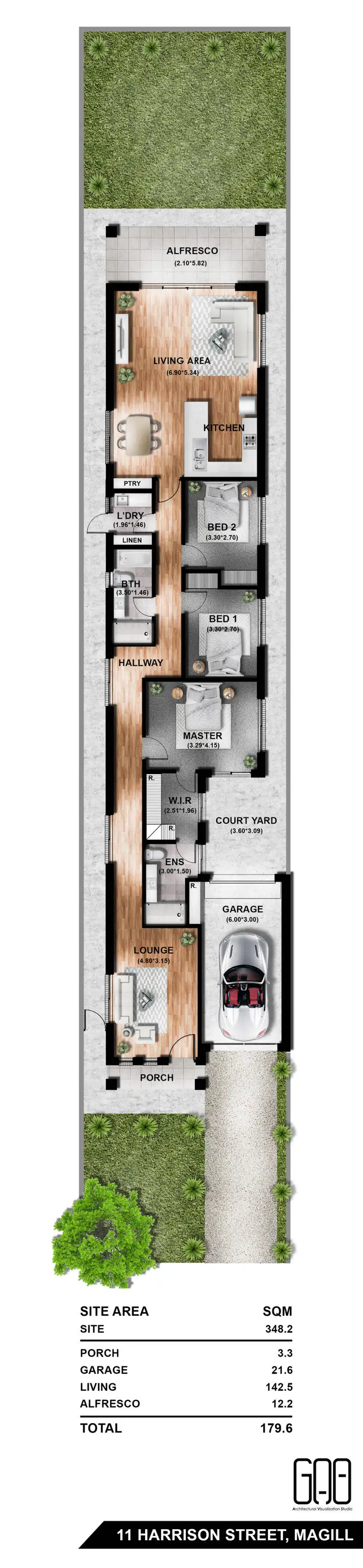 Floorplan of Homely house listing, D1/11 Harrison Street, Magill SA 5072