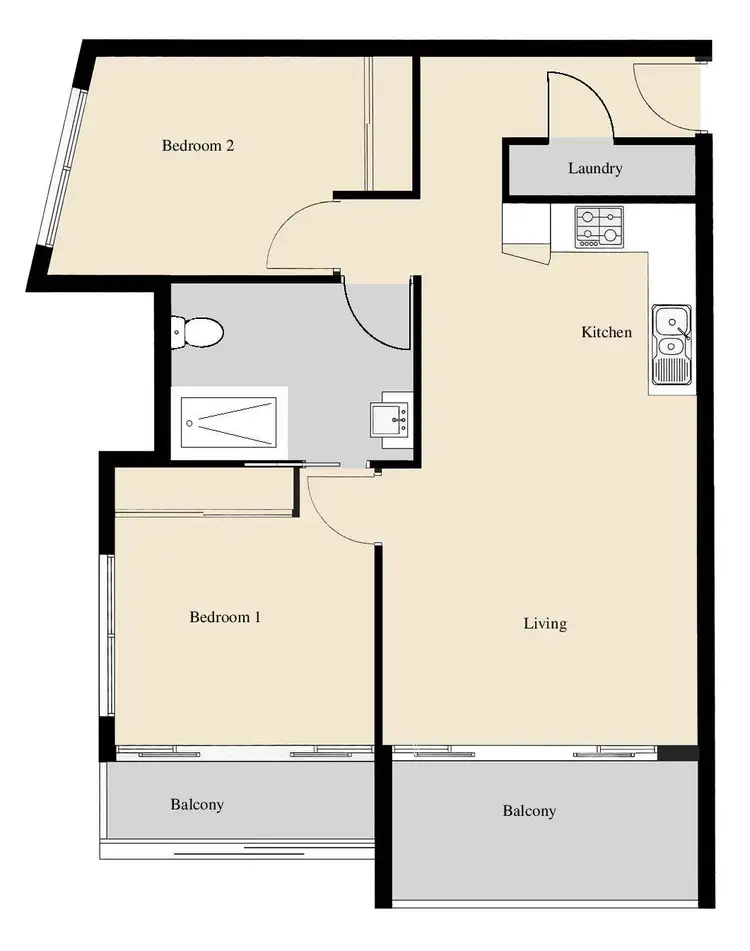 Floorplan of Homely apartment listing, 202/80 Cheltenham Road, Dandenong VIC 3175