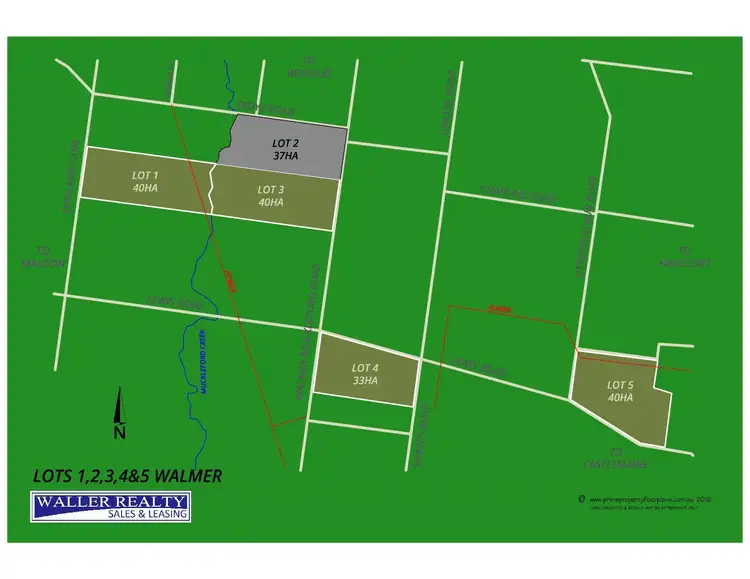 Floorplan of Homely rural property listing, LOT 2 Cnr Muckleford-Walmer & Troy Road, Walmer VIC 3463