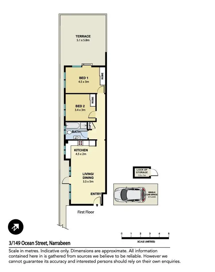 Floorplan of Homely apartment listing, 3/149 Ocean Street, Narrabeen NSW 2101