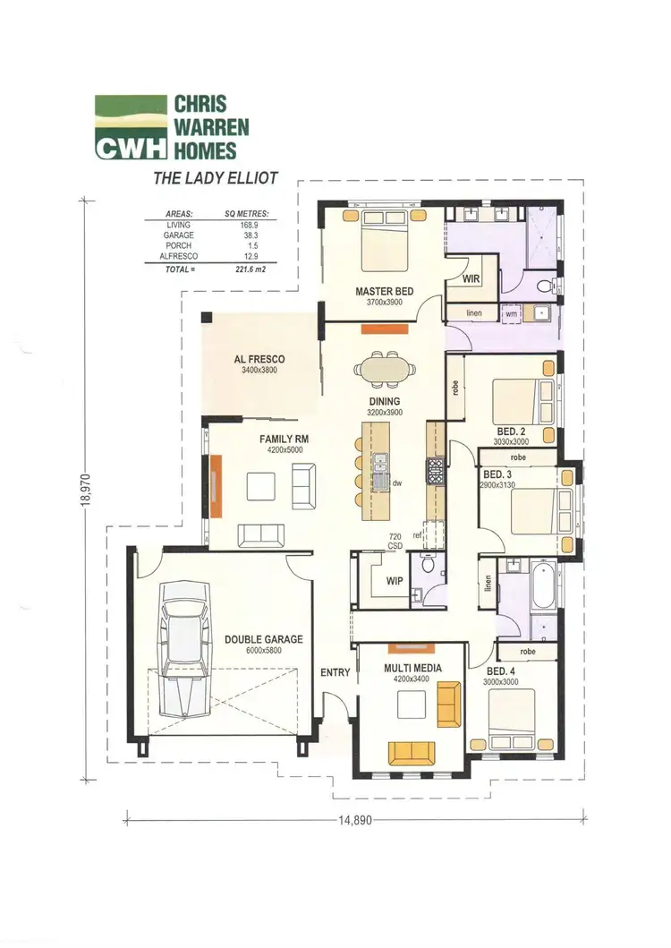 Floorplan of Homely house listing, 9 Norfolk Drive, Hidden Valley QLD 4703