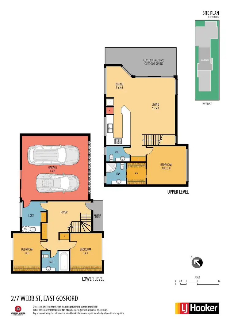 Floorplan of Homely townhouse listing, 2/7 Webb Street, East Gosford NSW 2250