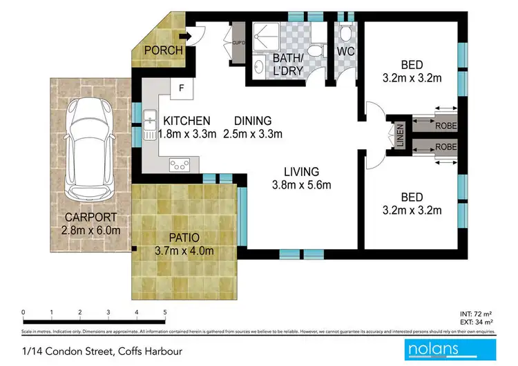 Floorplan of Homely villa listing, 1/14 Condon Street, Coffs Harbour NSW 2450