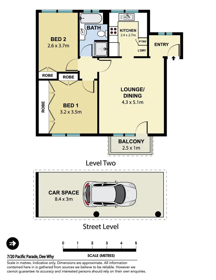 Floorplan of Homely apartment listing, 7/20 Pacific Parade, Dee Why NSW 2099