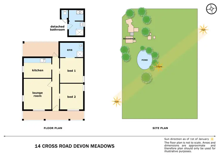 Floorplan of Homely house listing, 14 Cross Road, Devon Meadows VIC 3977