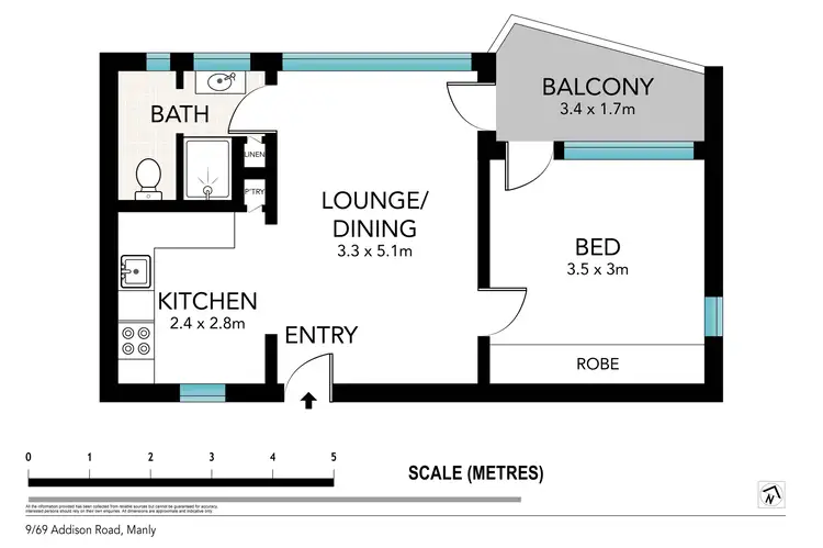Floorplan of Homely apartment listing, 9/69 Addison Road, Manly NSW 2095