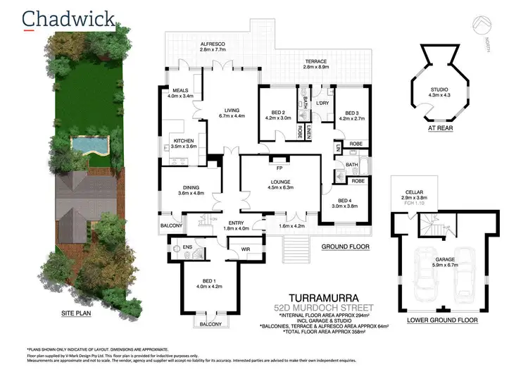Floorplan of Homely house listing, 52D Murdoch Street, Turramurra NSW 2074