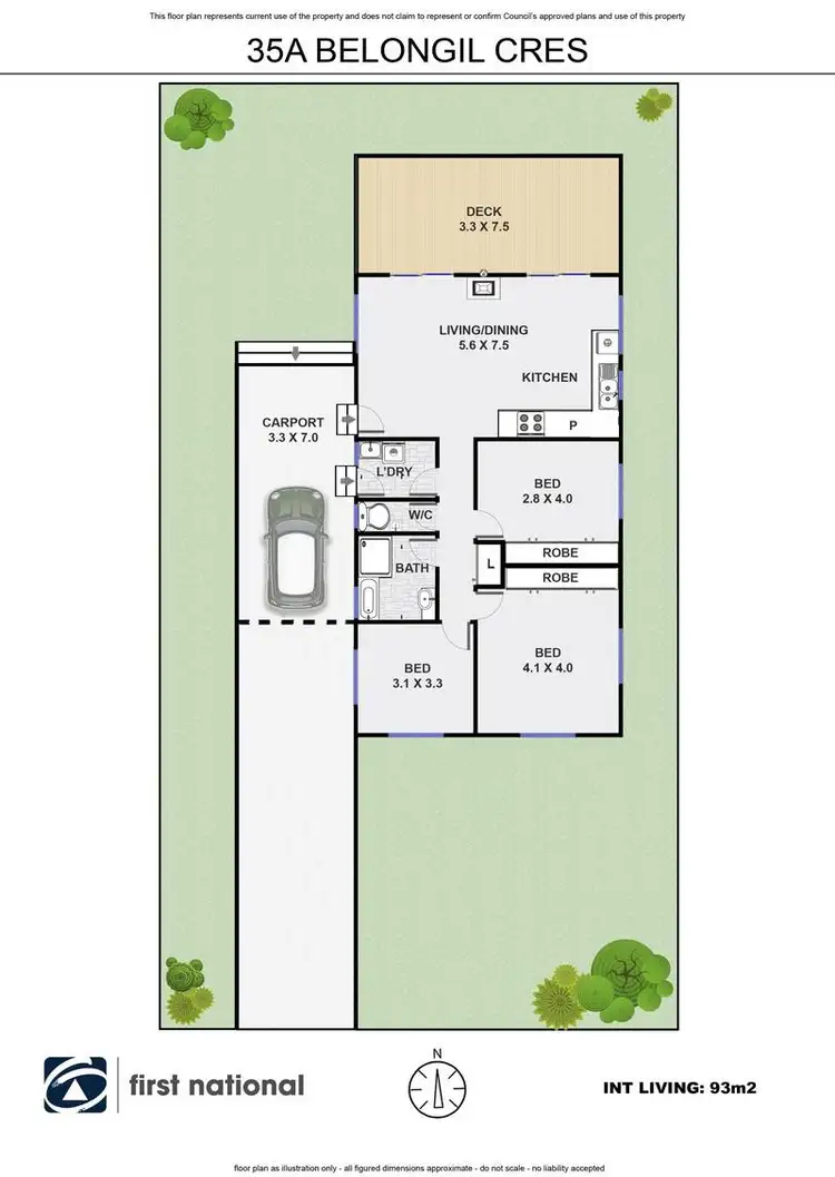 Floorplan of Homely house listing, 35A Belongil Crescent, Byron Bay NSW 2481
