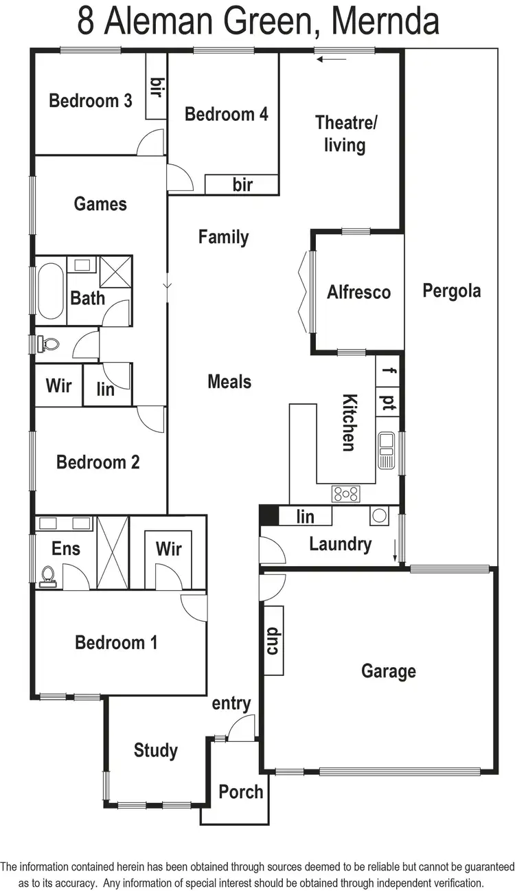 Floorplan of Homely house listing, 8 Aleman Green, Mernda VIC 3754