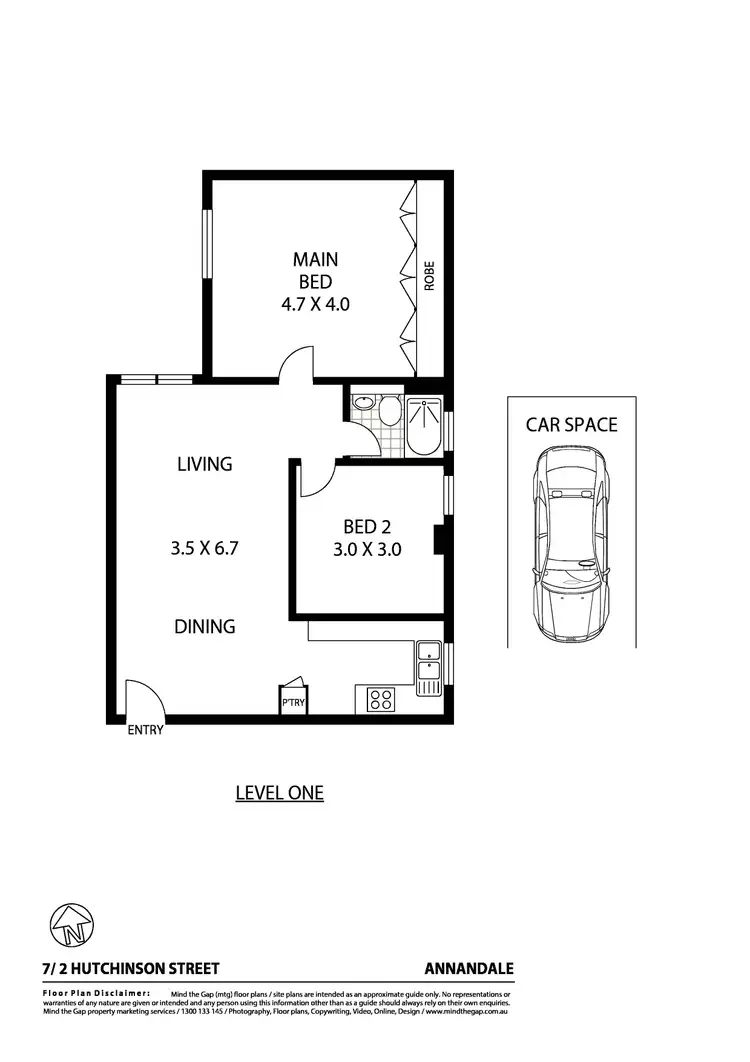 Floorplan of Homely apartment listing, 7/2 Hutchinson Street, Annandale NSW 2038
