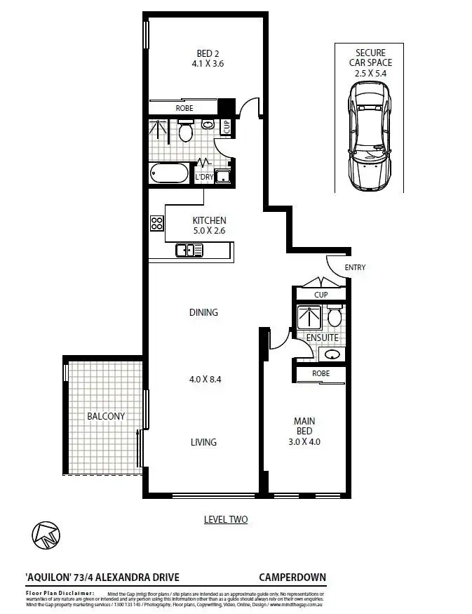Floorplan of Homely apartment listing, 73/4 Alexandra Drive, Camperdown NSW 2050