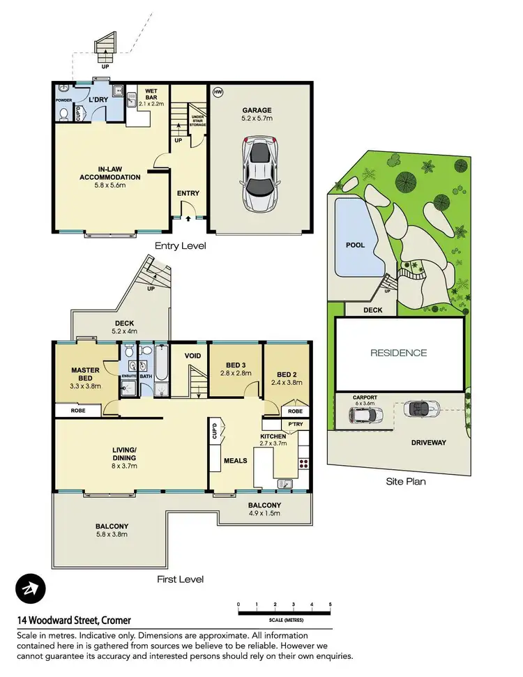 Floorplan of Homely house listing, 14 Woodward Street, Cromer NSW 2099