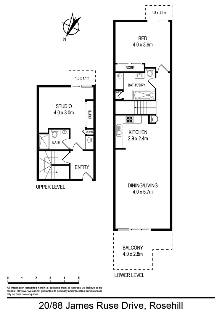 Floorplan of Homely apartment listing, 20/88 James Ruse Drive, Rosehill NSW 2142